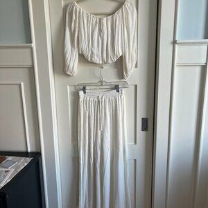 Willow Women’s Two Piece Outfit with Crop Top and Long Pants